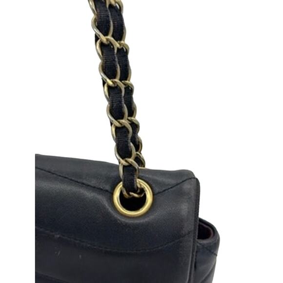 CHANEL Pre-Owned 2015-2016 Pagoda Flap shoulder bag AMAZING Full SET! NAVY - Picture 5 of 16